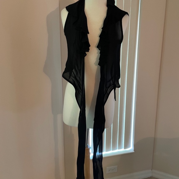 New Georges Marciano dressy plunging wrap around size s/m - Picture 2 of 5